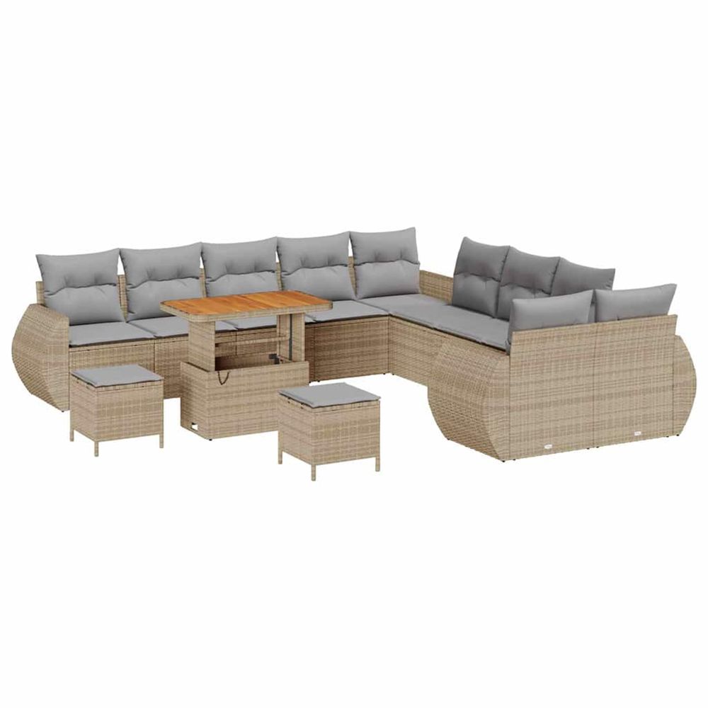 Ensemble de canapé de jardin 13 pc 13-nombre de places