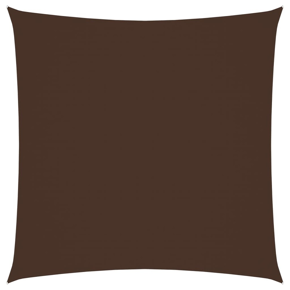 Voile toile d'ombrage parasol tissu oxford carré 3 x 3 m marron