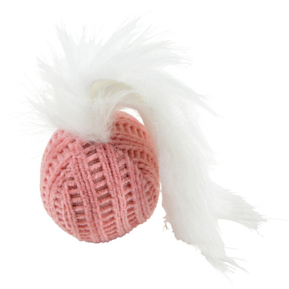 Jouet pour chien balle boho cat 4cm bois de rose