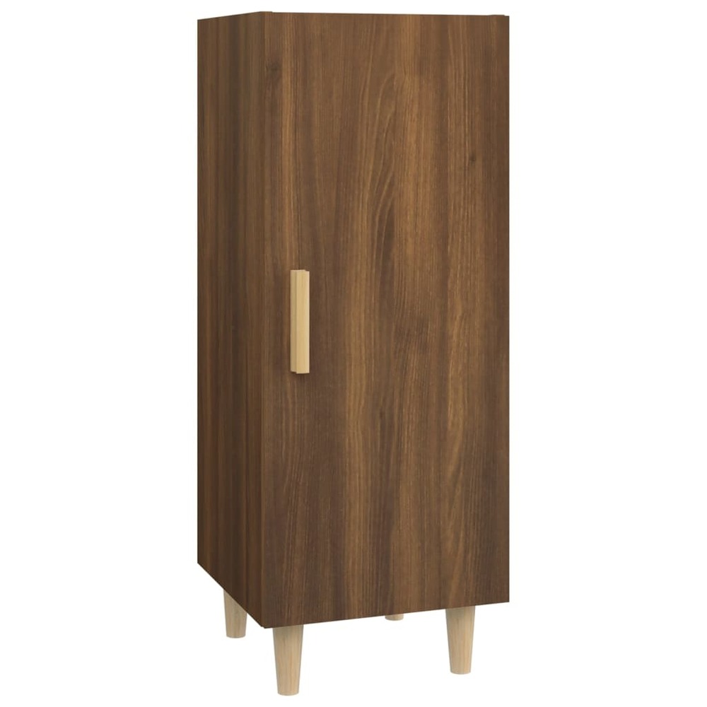 Buffet bahut commode armoire meuble de rangement organisateur cuisine salle de séjour salon 34,5 x 34 x 90 cm bois d'ingénier