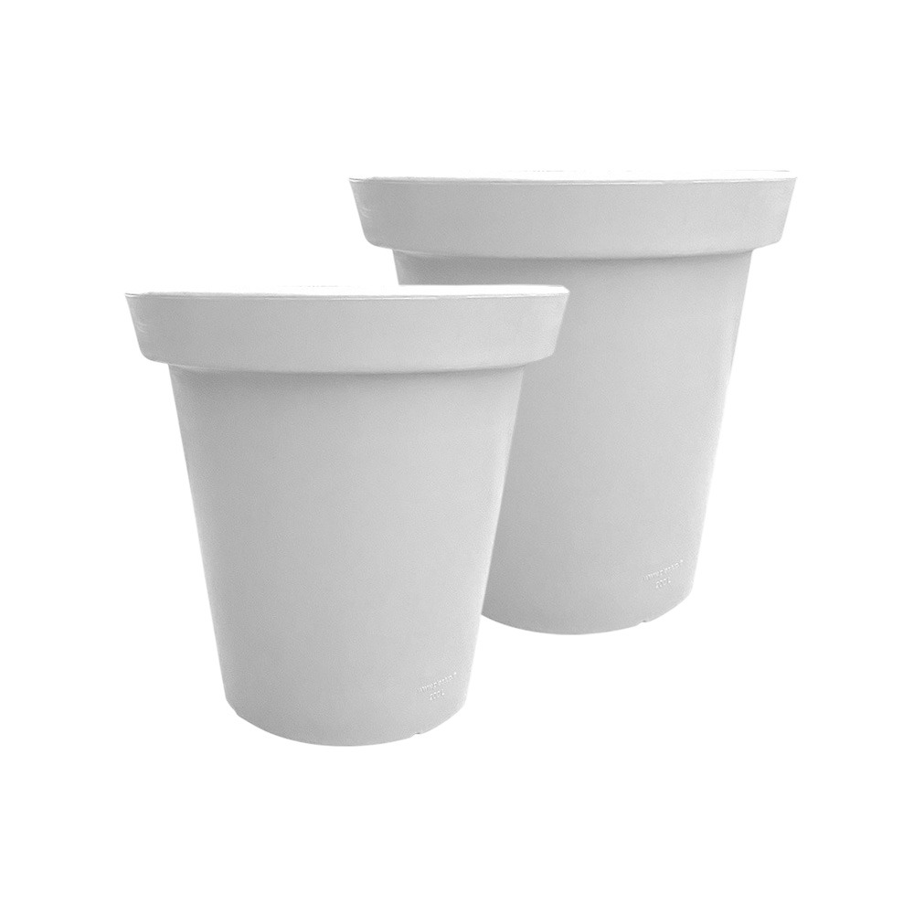 Pot de fleurs rond xxl delight 75l- lot de 2