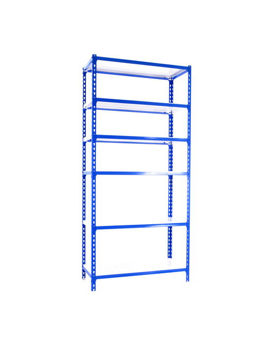 Etagère légère sans vis simonclick plus 6/300 bleu/blanc bleu/blanc 2500x1000x300 - simonrack