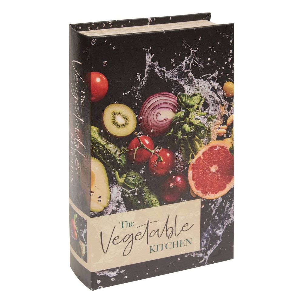 Boîte livre déco rectangulaire josh 18x27cm légumes