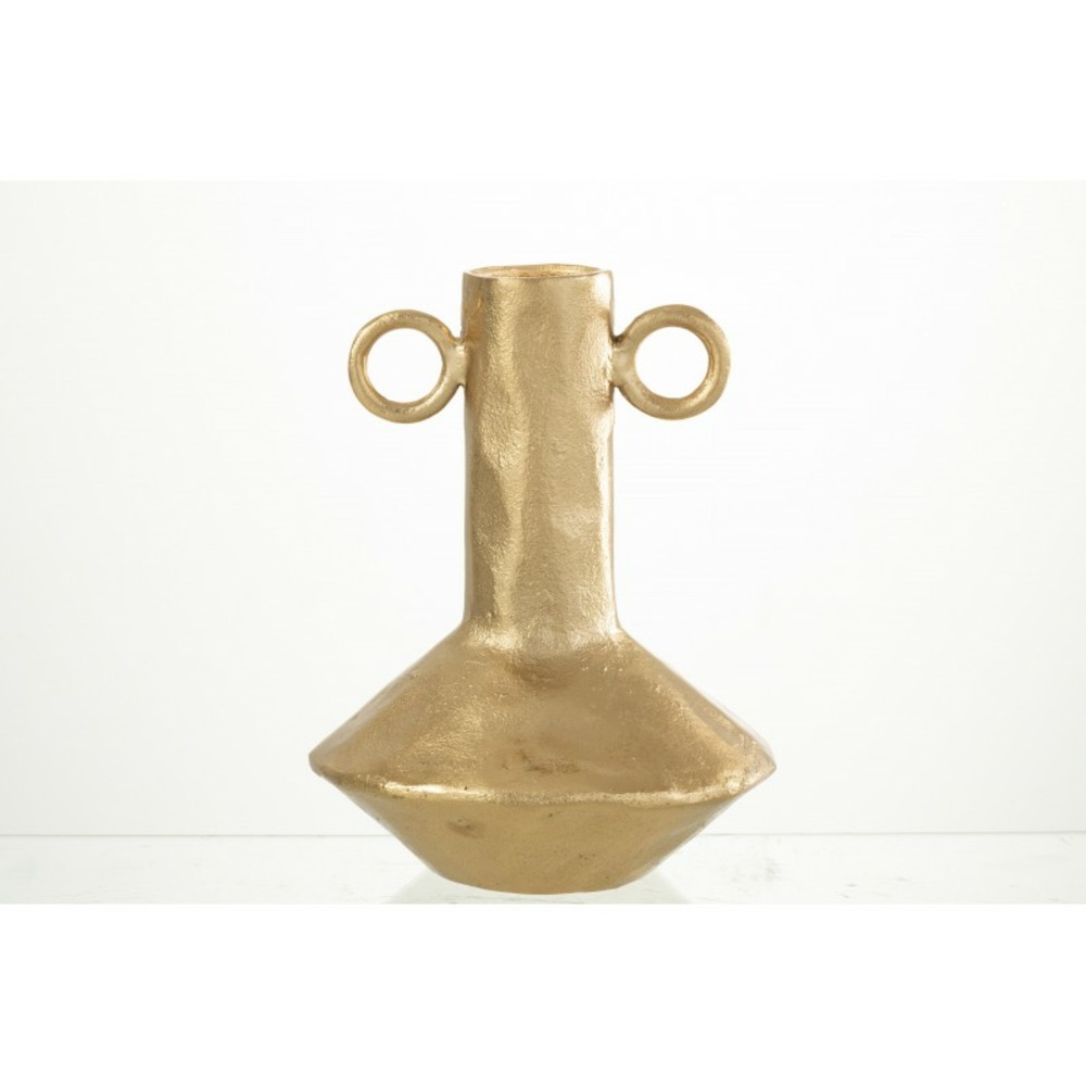 Vase en aluminium doré 23x21x29 cm