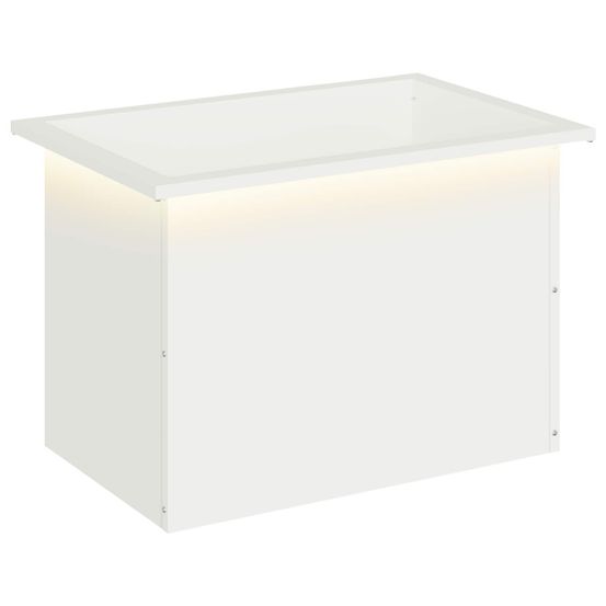 Jardinière d'extérieur de jardin avec led blanc 40 x 60 x 40 cm acier