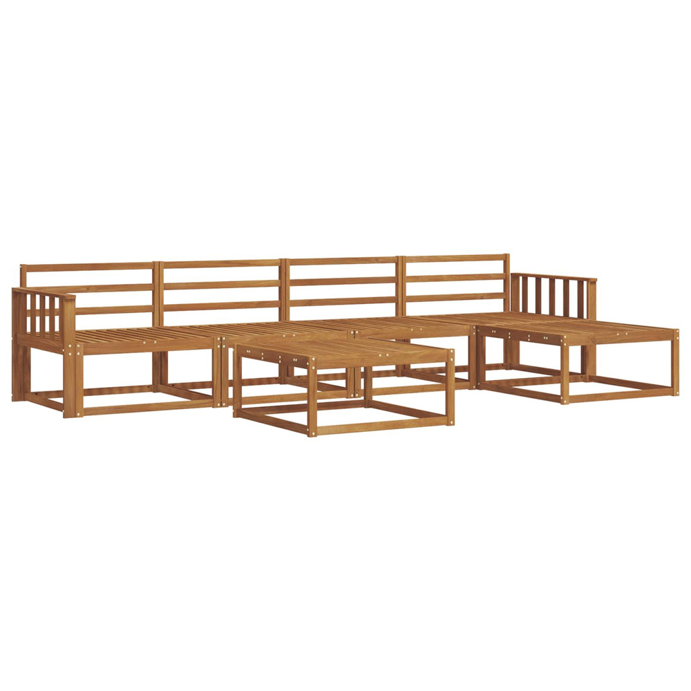 Ensemble de canapés d'extérieur 6 pcs naturel