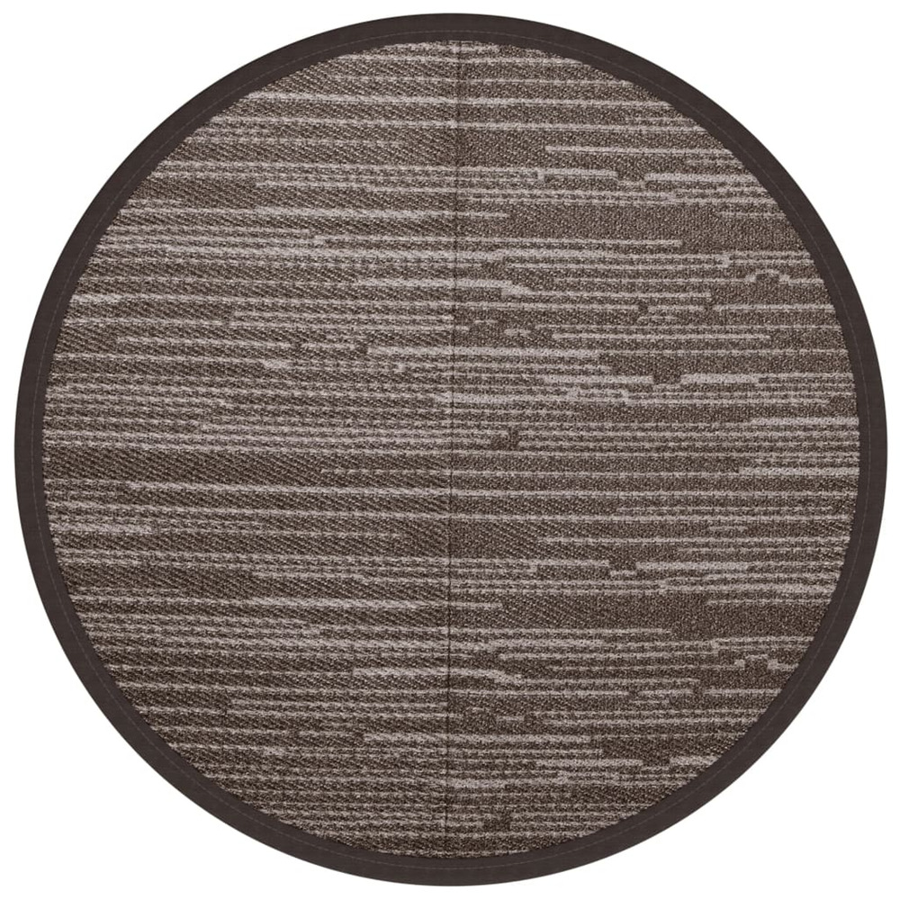 Tapis d'extérieur arakil marron ø120 cm pp