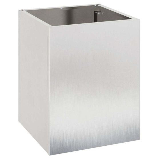 Cache-pot de jardin acier inoxydable 32 x 32 x 40 cm
