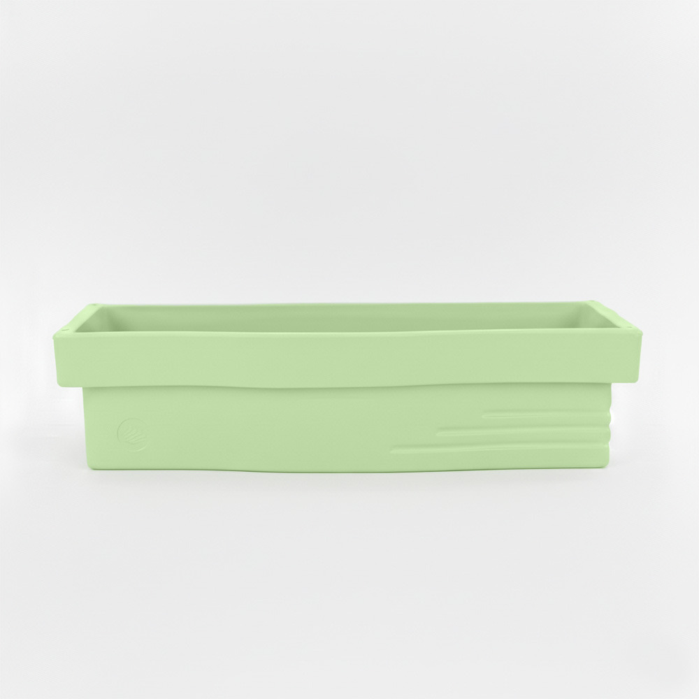 Jardinière apparence pierre avec réserve d'eau 70l