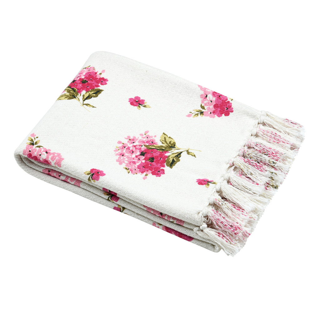 Lovely casa - plaid à motifs roses