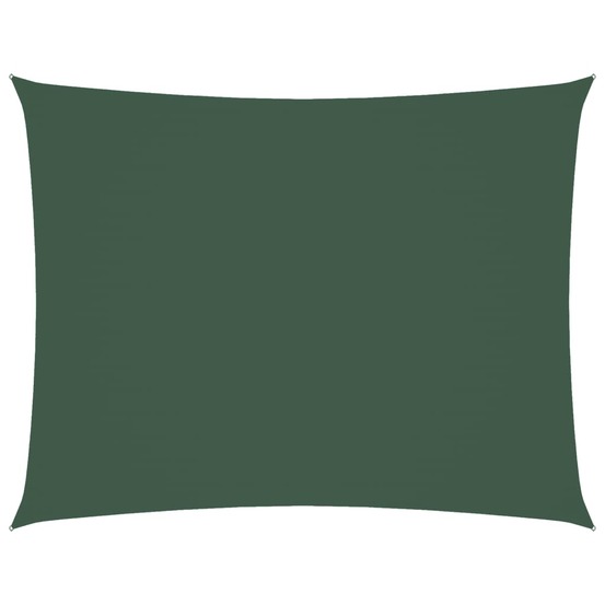 Voile de parasol tissu oxford rectangulaire 3x6 m vert foncé