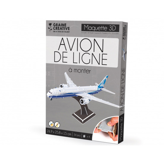 Maquette 3d en carton mousse - avion de chasse