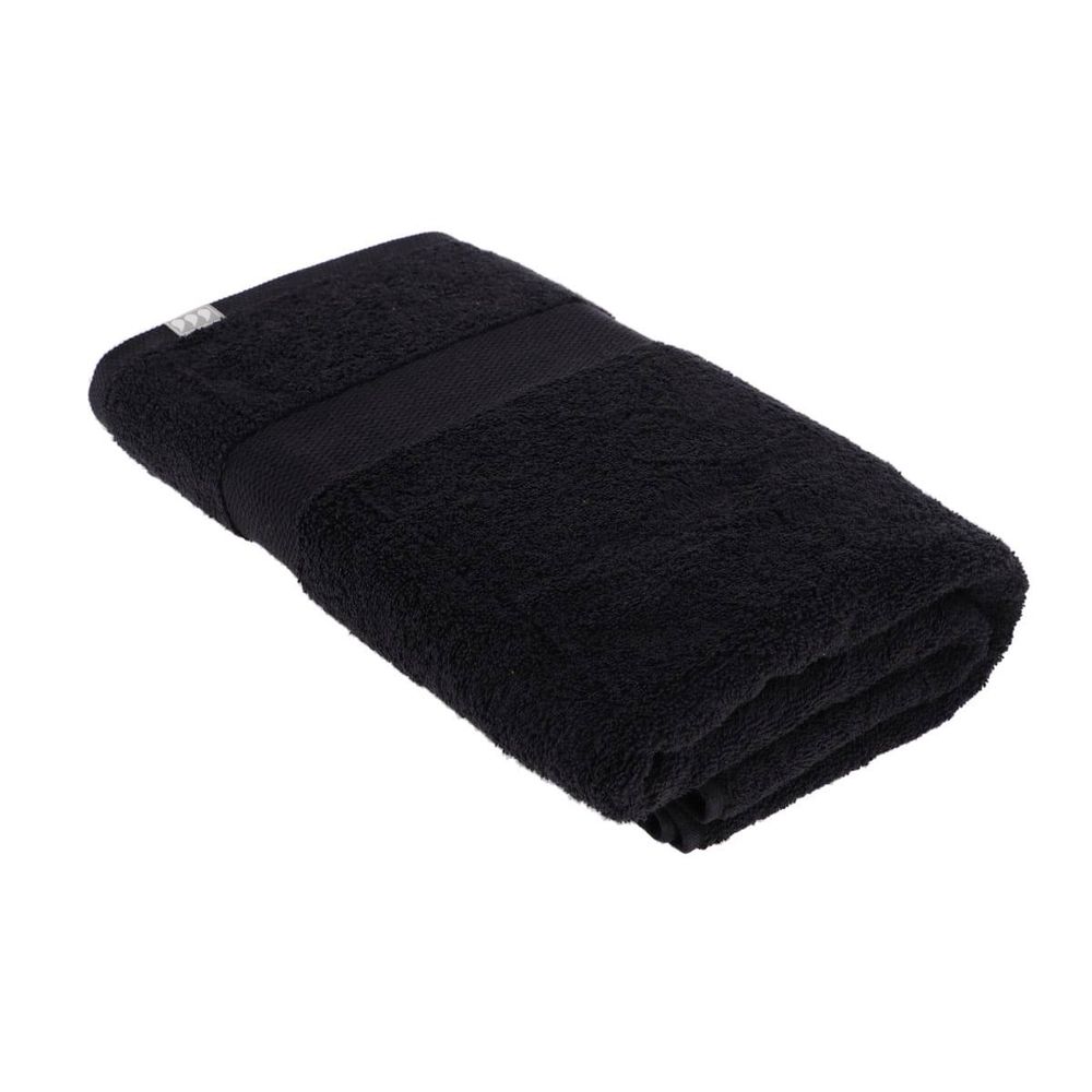 Serviette de bain 90x150 cm 100% coton - noir