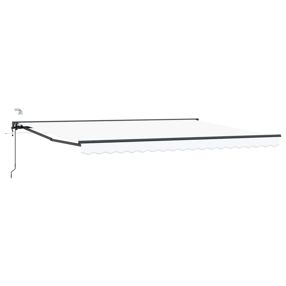 Auvent rétractable électrique blanc 5 × 3,5 m