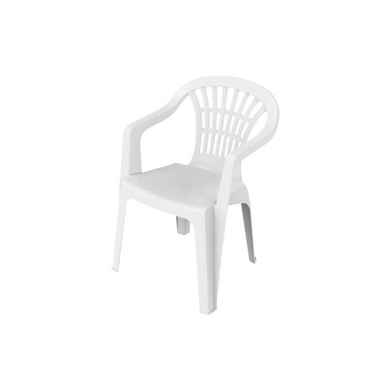 Fauteuil bas doss.empilable lyra blc ipae progarden - 006508