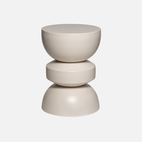 Table d'appoint, bout de canapé, table de chevet en métal, assa, ø32 x 43.5cm