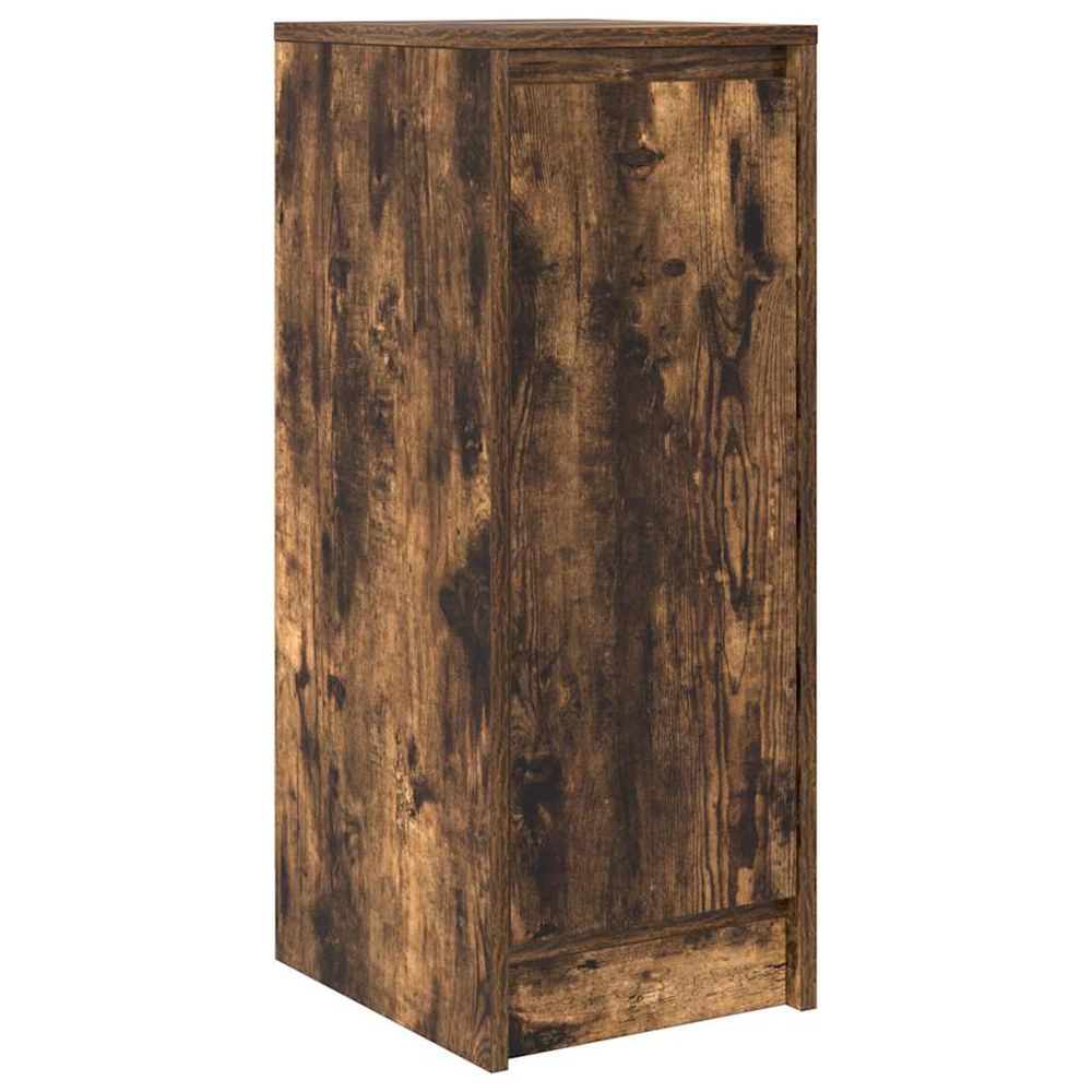 Buffet chêne fumé 29,5x34x76 cm bois d'ingénierie