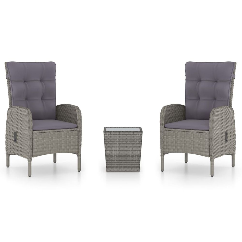 Ensemble de bistro de jardin 3 pcs