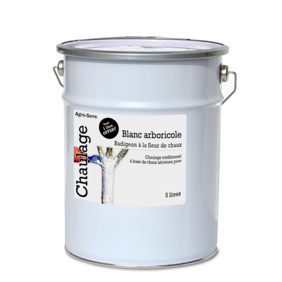 Blanc arboricole à la chaux pure 5 litres - agro sens
