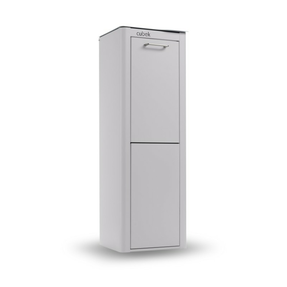 Poubelle cuisine de tri sélectif cubek, 2 compartiments de 20 litres.