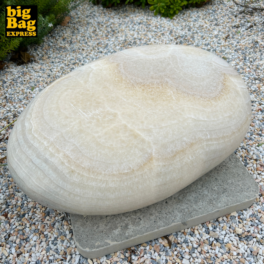 Galet décoratif de jardin en onyx flamingo egeo 73kg