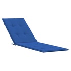 Coussin de chaise de terrasse bleu royal (75+105)x50x3 cm