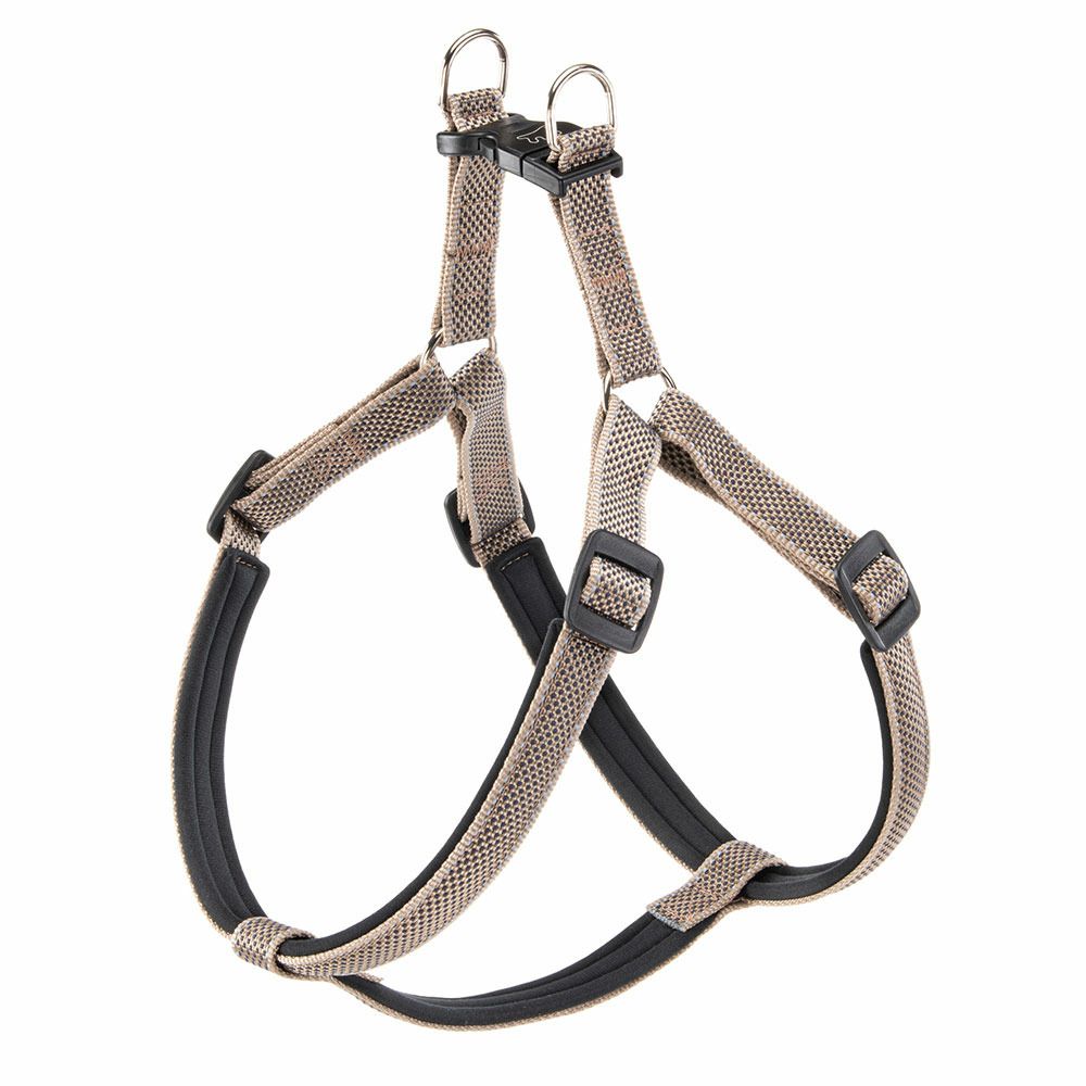 Harnais pour chien grande taille réfléchissant daytona deluxe extra large, rembourré, marron-noir