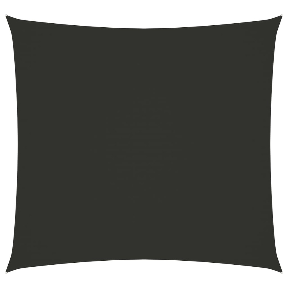 Voile d'ombrage parasol tissu oxford carré 4 x 4 m anthracite