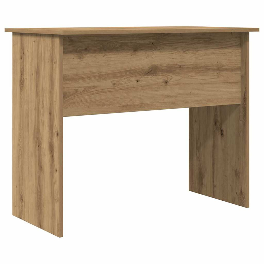 Bureau chêne artisanal 90x50x74 cm bois d'ingénierie