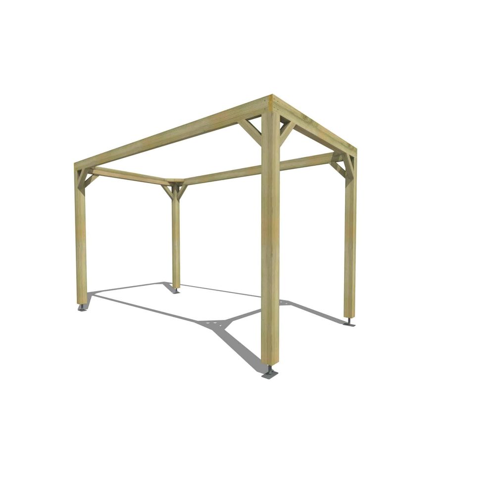 Pergola bois • 2m x 4m • indépendante • cadre simple • livraison comprise