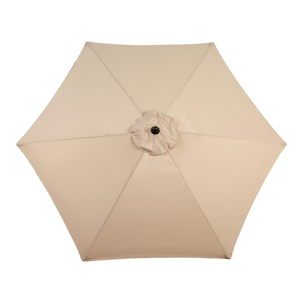 Parasol à manivelle,grand parapluie double face pour l'extérieur,kaki