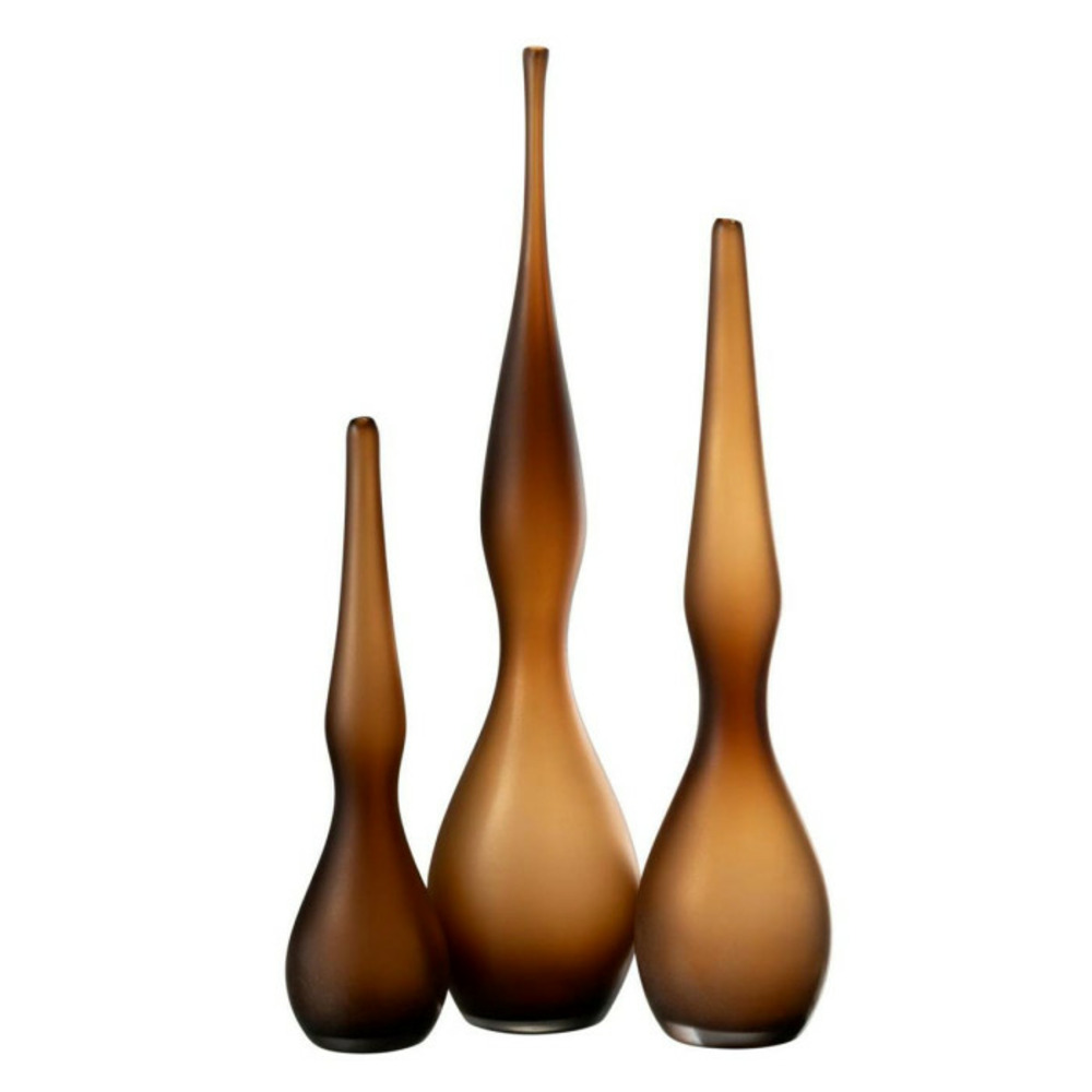 Lot de 3 vases en verre 