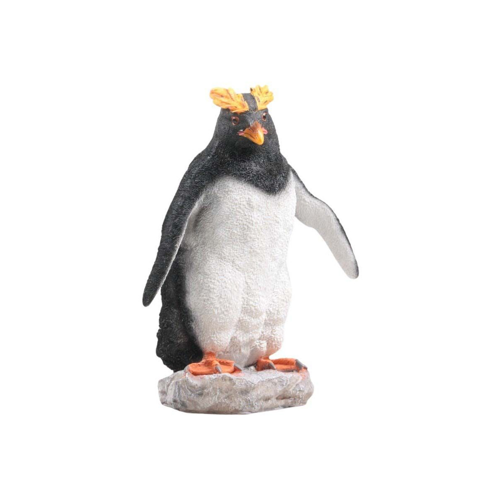 Pingouin huppé en résine debout