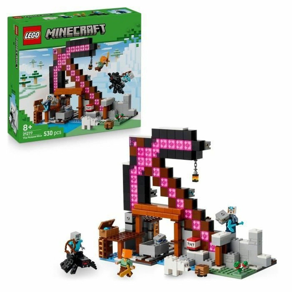 Lego minecraft la mine en forme de pioche