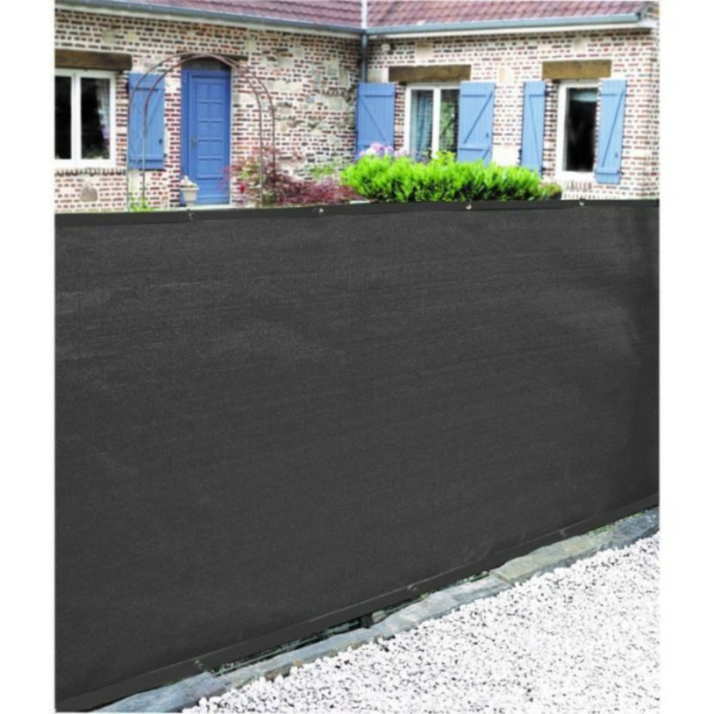 Brise-vue - - 1 x 3 m - occultant 5/5 - hdpe 350 g/m² - anthracite