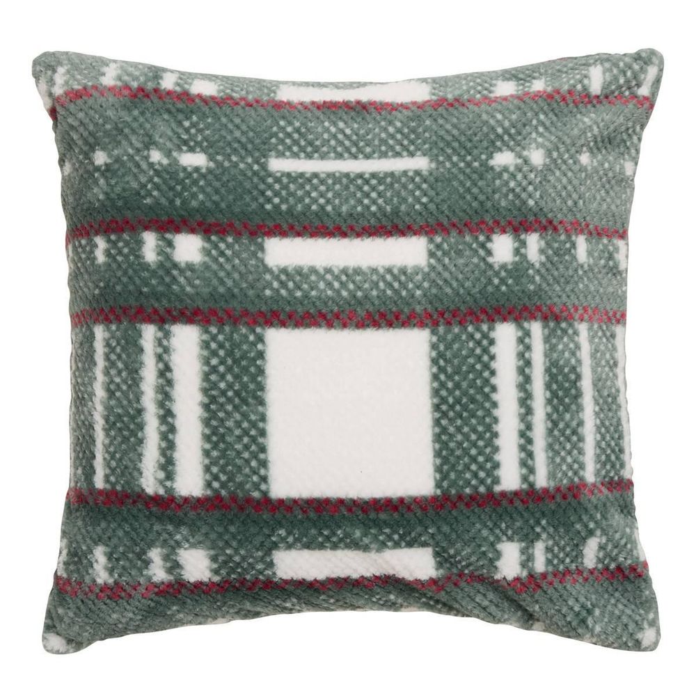Coussin jacquard en flanelle 