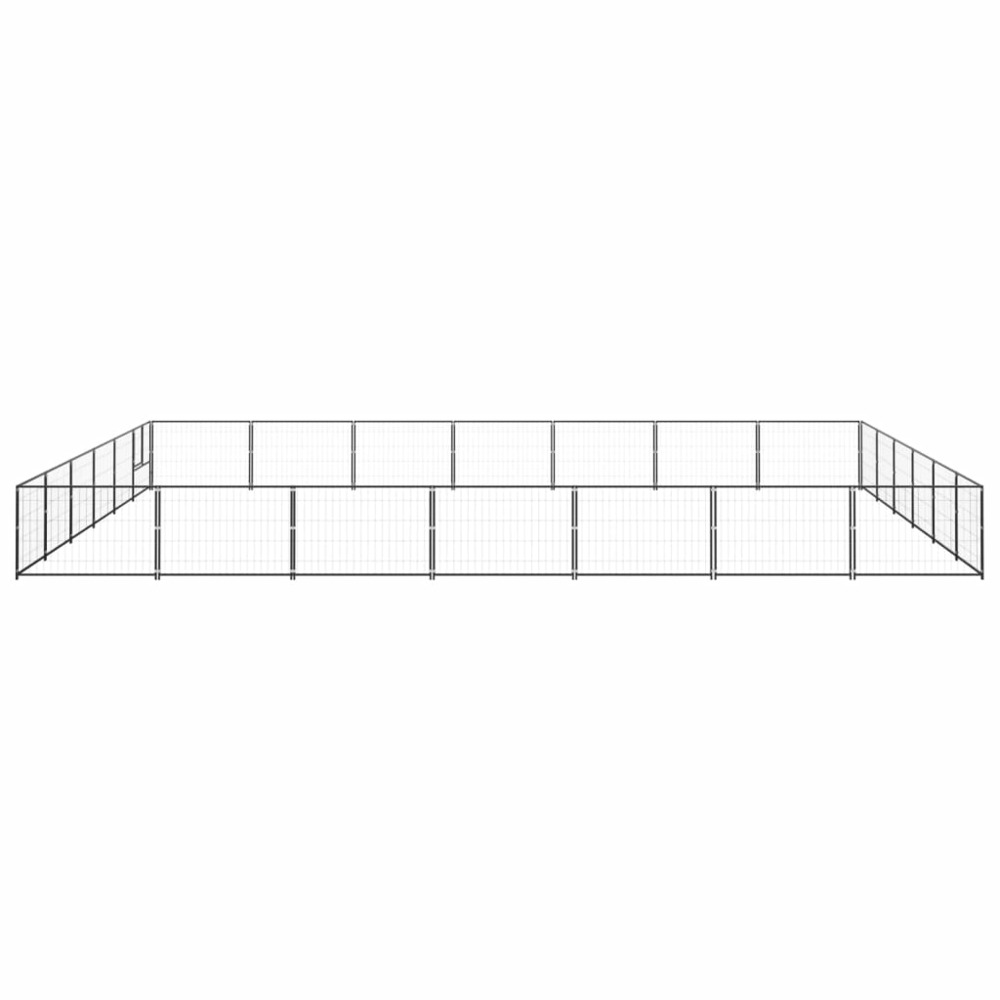 Chenil noir 42 m² acier