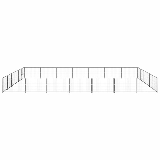 Chenil noir 42 m² acier