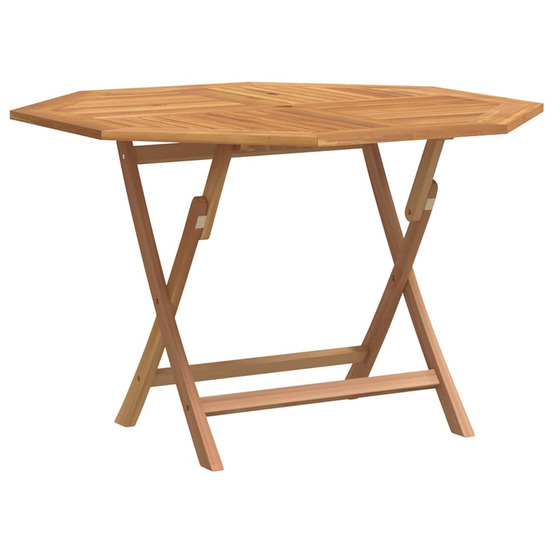 Table pliable de jardin 110x110x75 cm bois massif de teck