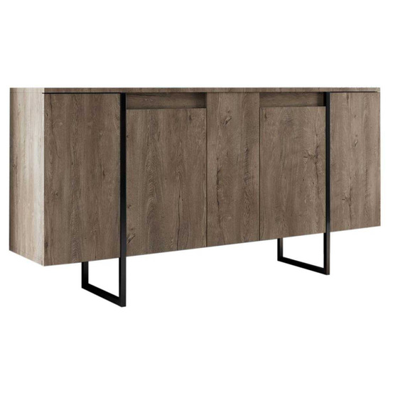 Buffet en aggloméré pieds en métal luxe