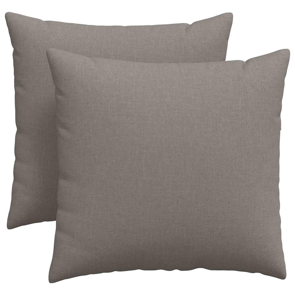 Coussins de canapé 2 pcs taupe 45 x 45 cm tissu