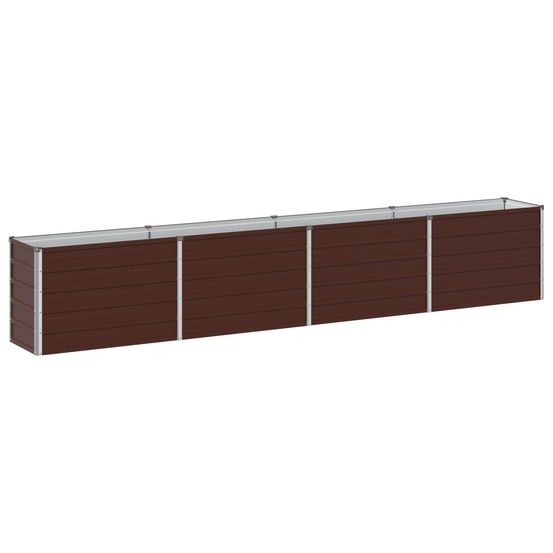 Jardin surélevé marron 320 x 40 x 55 cm acier laminé à froid