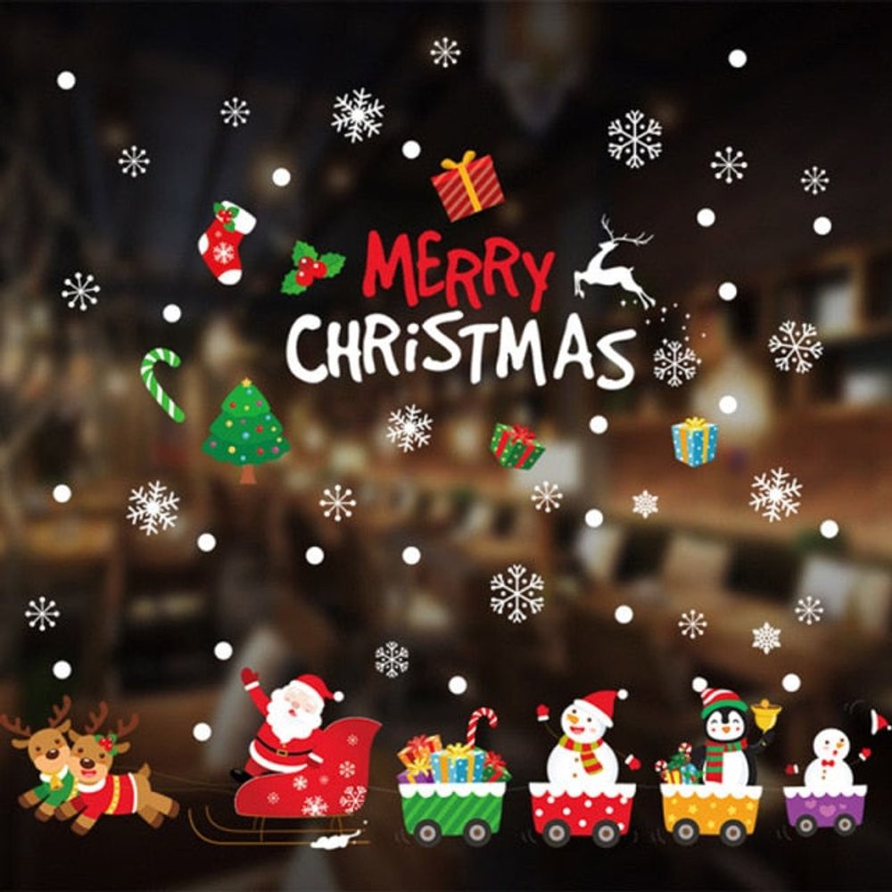 Stickers de noël - merry christmas