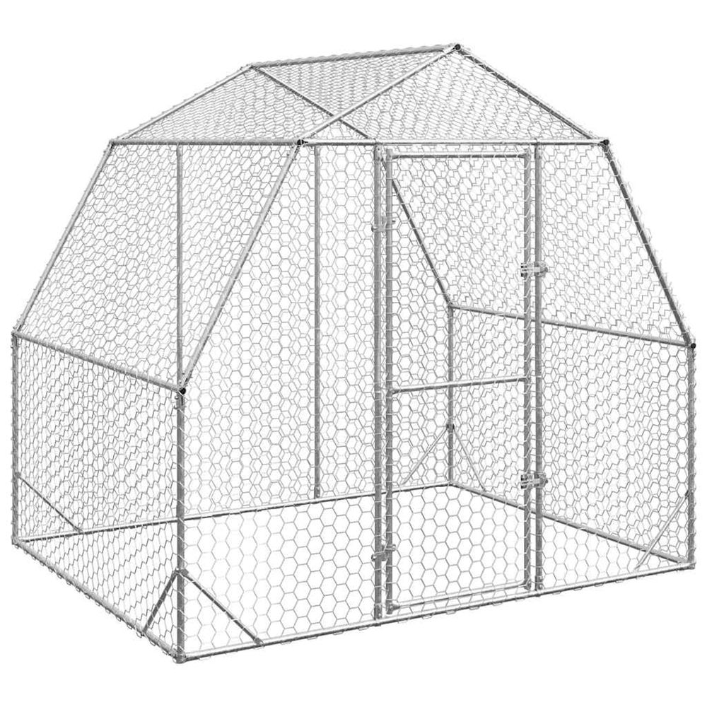 Poulailler 2,5x2x2,25 m acier galvanisé