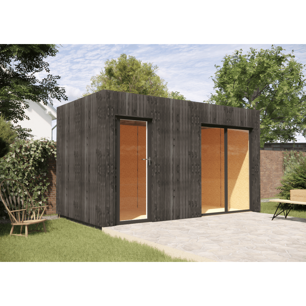 Studio de jardin re2020 en bois 4,4 x 2,4 x 2,7 m / isolation re2020