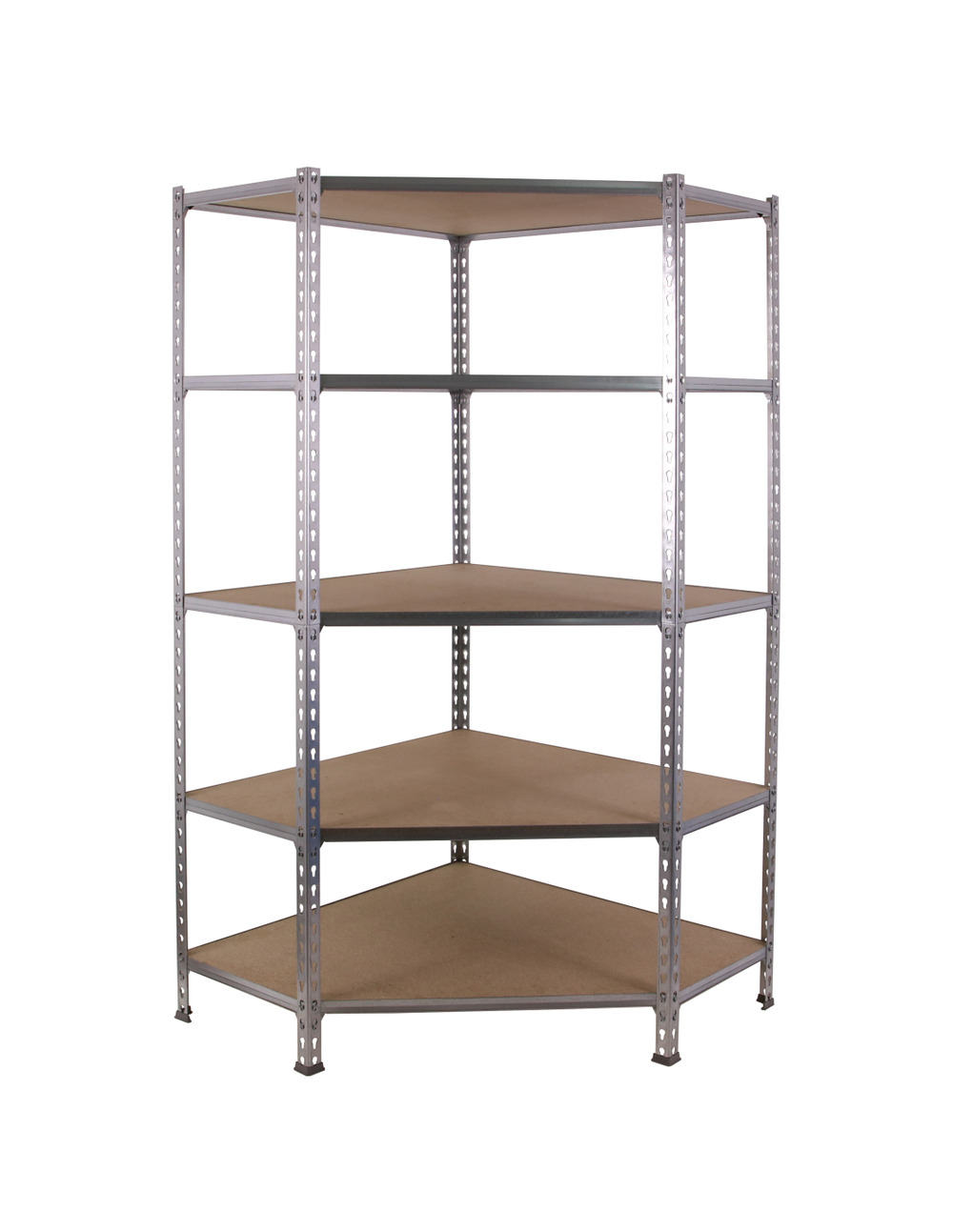 Etagère légère sans vis maderclick corner 5/300 1800 galva/bois galva/bois 1800x900x300 - simonrack
