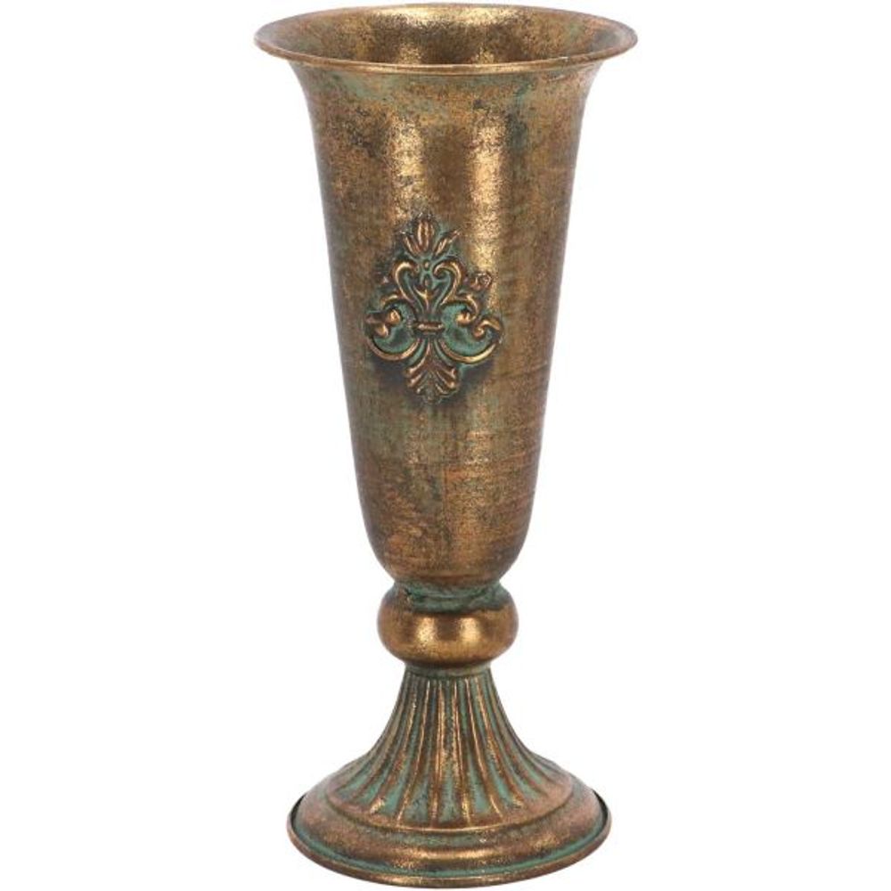 Vase en métal vieilli médicis modèle 9