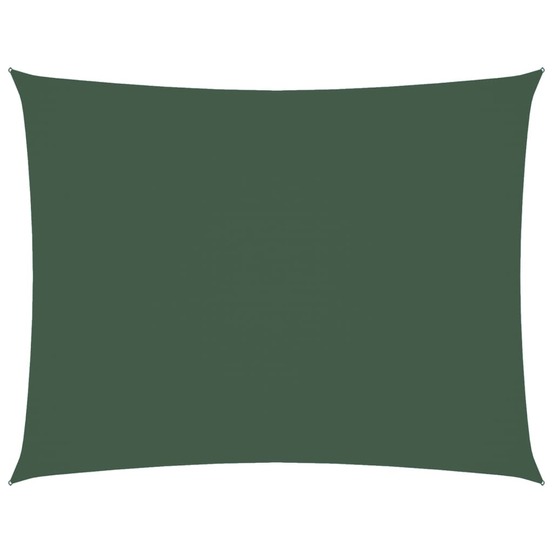 Voile de parasol tissu oxford rectangulaire 2x3,5 m vert foncé