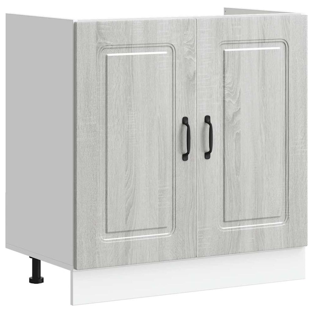Meuble bas pour évier kalmar chêne sonoma bois ingénierie