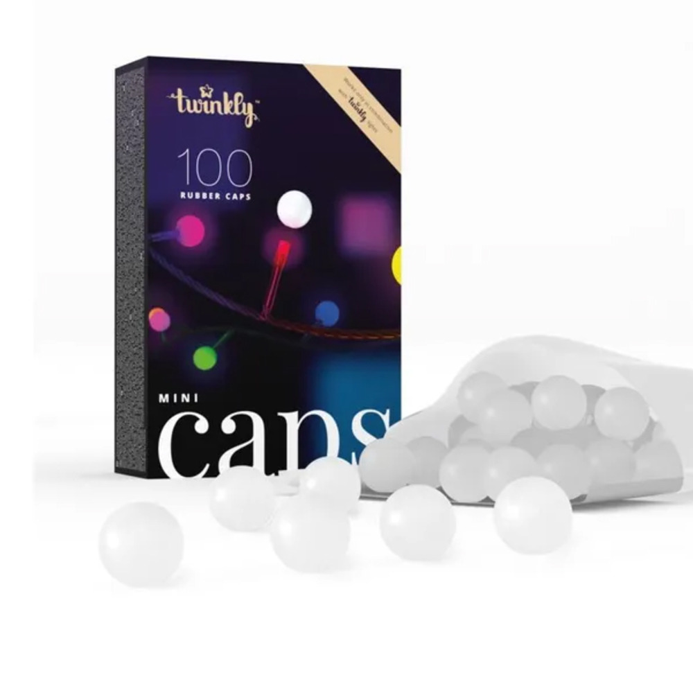 Lot de 100 capsules sphériques silicones twinkly mini caps